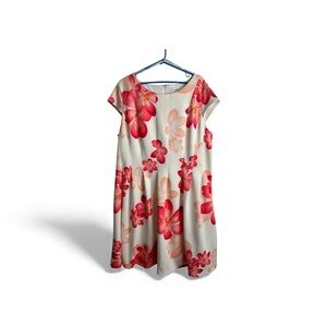 Calvin Klein Women’s 20W Cap Sleeve Knee Length Dress Floral Career 4610
